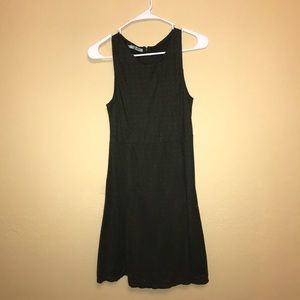 Deep green velvety dress